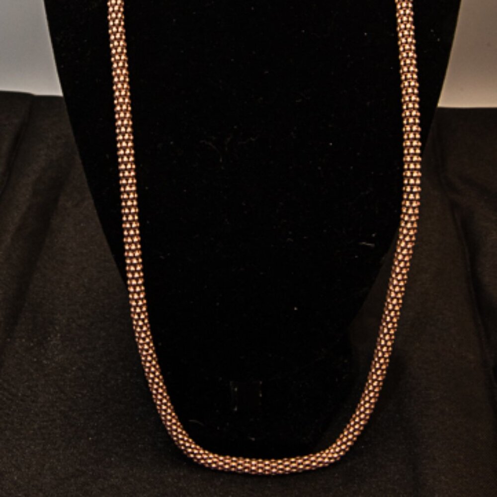 Vintage Milor .925 Italy Necklace 24" hollow